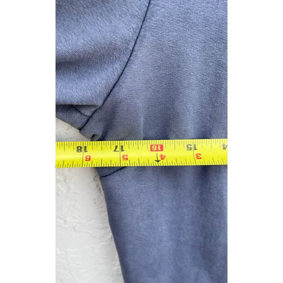 Womens Long Sleeve Italian Military Style Sequins Angel Wings Shirt Top Blue M - Picture 7 of 10